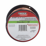 Lincoln ED030632 SuperArc L-56 MIG (GMAW) Wire, 0.035 in, (5) 2 lb Plastic Spool