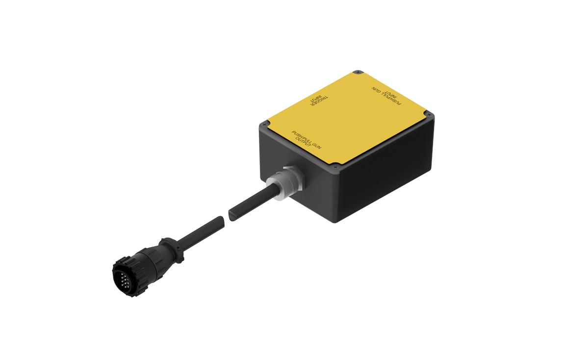 Bug-O Trigger Adapter Assy Push/Pull 100-0790 welding accessory, black/yellow device with cable, for WeldingMart tools.
