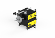 Bug-O PIPE COUPON CUTTER 3 welding tool, model 100-0998, black/yellow, control knobs, metal handles, 120/240V for pipe cutting.