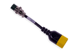 Bug-O AIO Trigger Control Cable 2T-F KBUG 0.15M for welding tools, with metal end & black/yellow connector on white background.