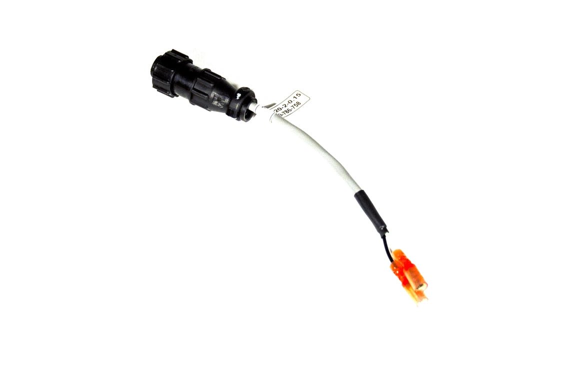 Bug-O AIO Power Source Cable 4-P Miller 0.15m for welding machines, black and orange connectors, white background, WeldingMart.