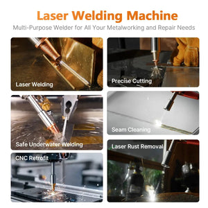 Xlaserlab X1 Pro Dual Wire Feeder Pack 3-in-1 Laser Welder, Cleaner & Cutter - LZRX1PDW