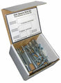 Open Mathey Dearman 1SA Spacer Bolt Kit 03.01SA.KIT with bolts, spacers, and sizing chart for welding pipeline assembly tools.