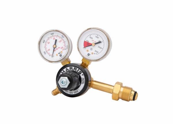 Harris Model 201-100P-580i N2 Brass Beverage Regulator - 3001995