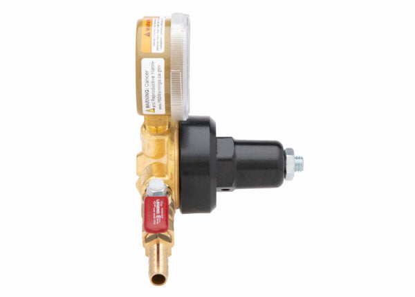 Harris Model 201-100P-320i-G CO2 Brass Beverage Regulator - 3002260