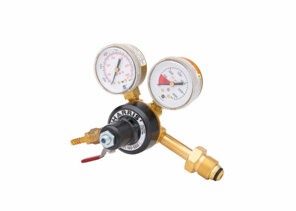 Harris Model 201-100P-580i-A-G N2 Brass Beverage Regulator - 3002262