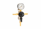 Harris CB2 Beverage Regulator Secondary, Beer, 60 PSI, 3/8 Barb, 5/16 Barb, 1 Pressure, 3/8 Barb Thru - 3005224