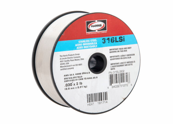 Harris 316LSI Stainless MIG GMAW Welding Wire .030 X 2# SPOOL - 316LSE2