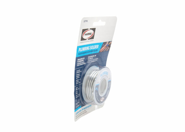 Harris - Silver Bearing Lead-Free Solid Wire Plumbing Solder .118 x 3 OZ - 6 CARTON BLISTER CARD - 327790