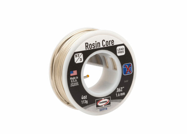 Harris - 97/3 Lead-Free Rosin Core Solder 0.062 in. x 6 ea. 1/4 lb. spool - 331918