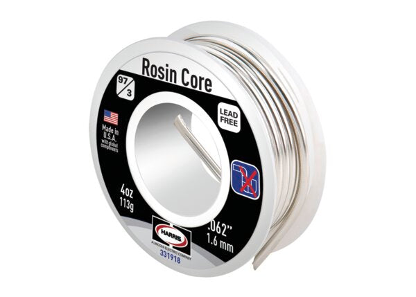 Harris - 97/3 Lead-Free Rosin Core Solder 0.062 in. x 6 ea. 1/4 lb. spool - 331918