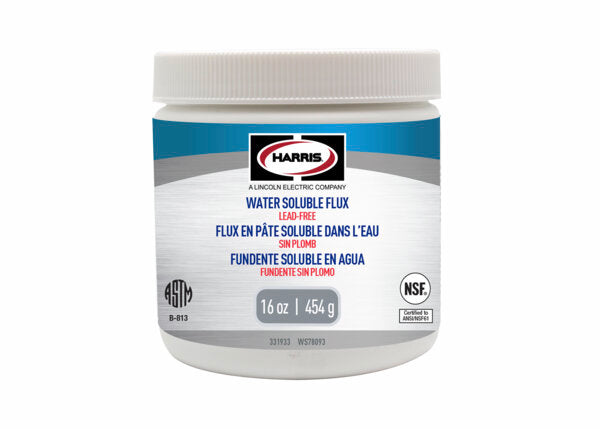 Harris Water-Soluble Soldering Flux - One Pound Jar - (12 Pack) - 331933