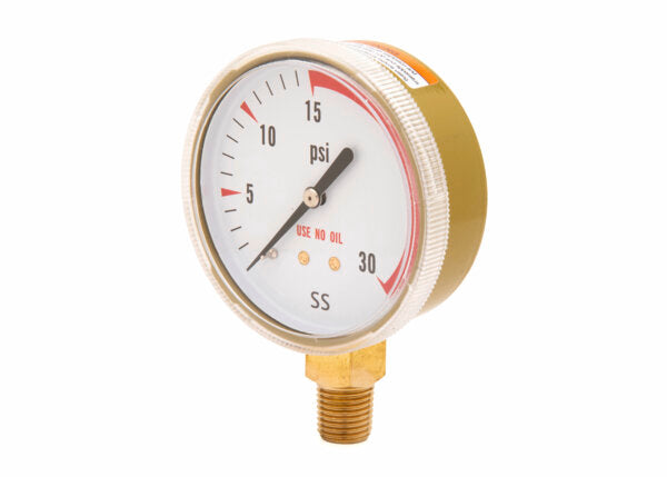 Harris Regulator Pressure Gauge 2.5 in. 30RZ / 200 kPa - 9006100