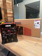 Lincoln Flextec 350X Power Connect U4273-1 welder with CrossLinc Technology in black and red next to a box at WeldingMart.