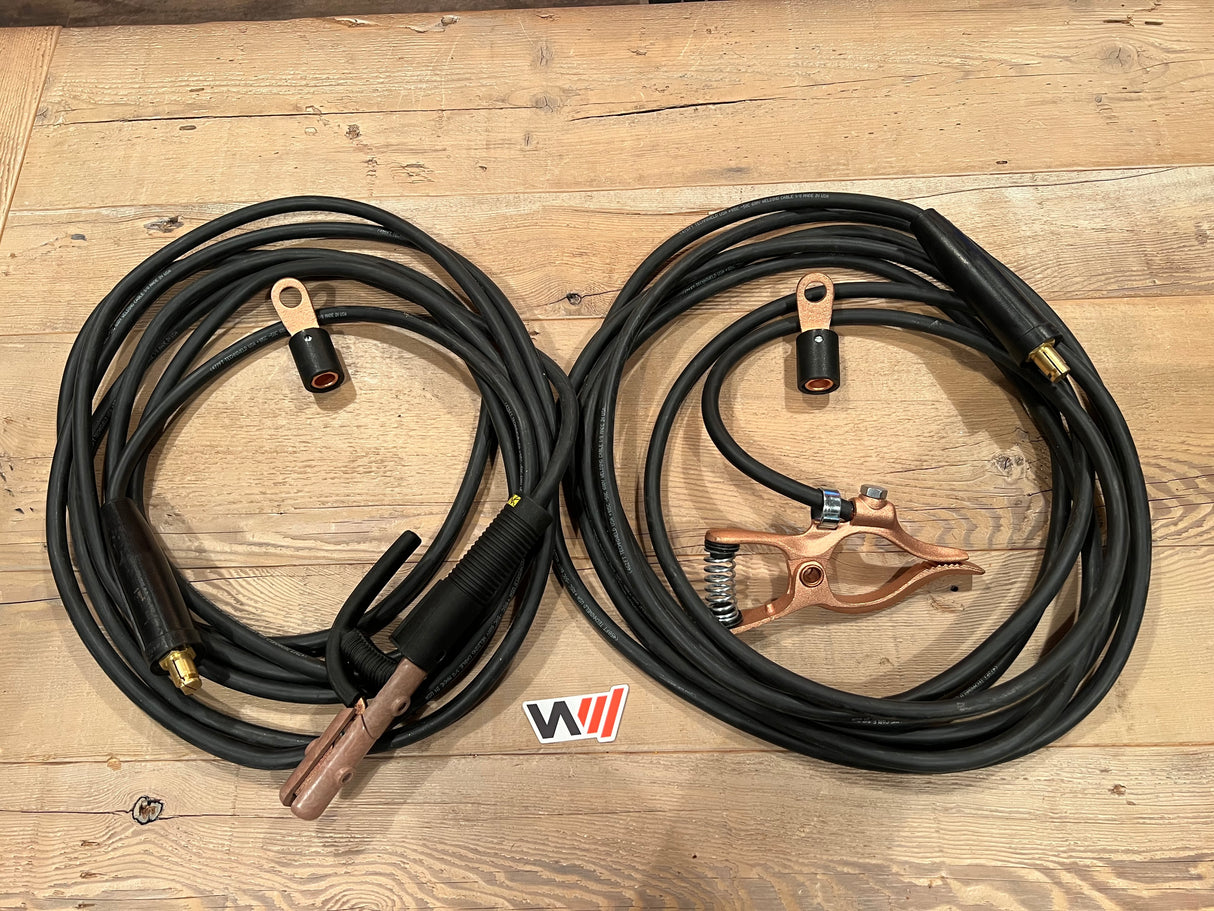 50 Foot 1/0 Welding Leads Package - WeldingMart.com