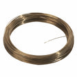 The Harris 50N250 - Safety-Silv 50N Silver Brazing Alloy is a 3/64 in (1.2 mm) cadmium-free wire coil, ideal for stainless steel brazing—supplied as a neat 50 toz coil/box with one end protruding for easy use.