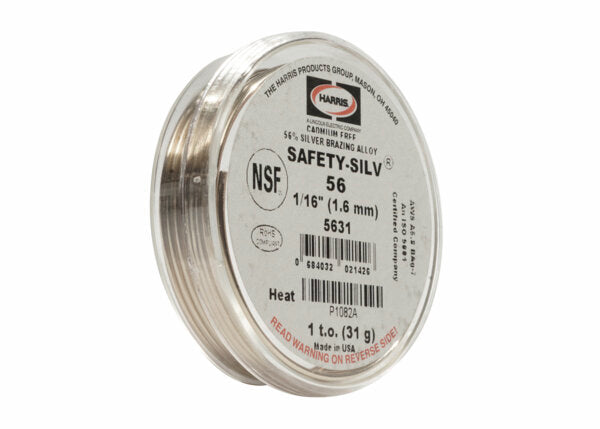 Harris Safety-Silv 56 Brazing Alloy 1/16 in. x 1 ea. 1 toz. cup - 5631