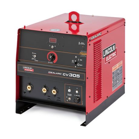 Idealarc CV305 MIG welder has two output connectors for short-arc welding and spray and globular transfer welding. K2400-2
