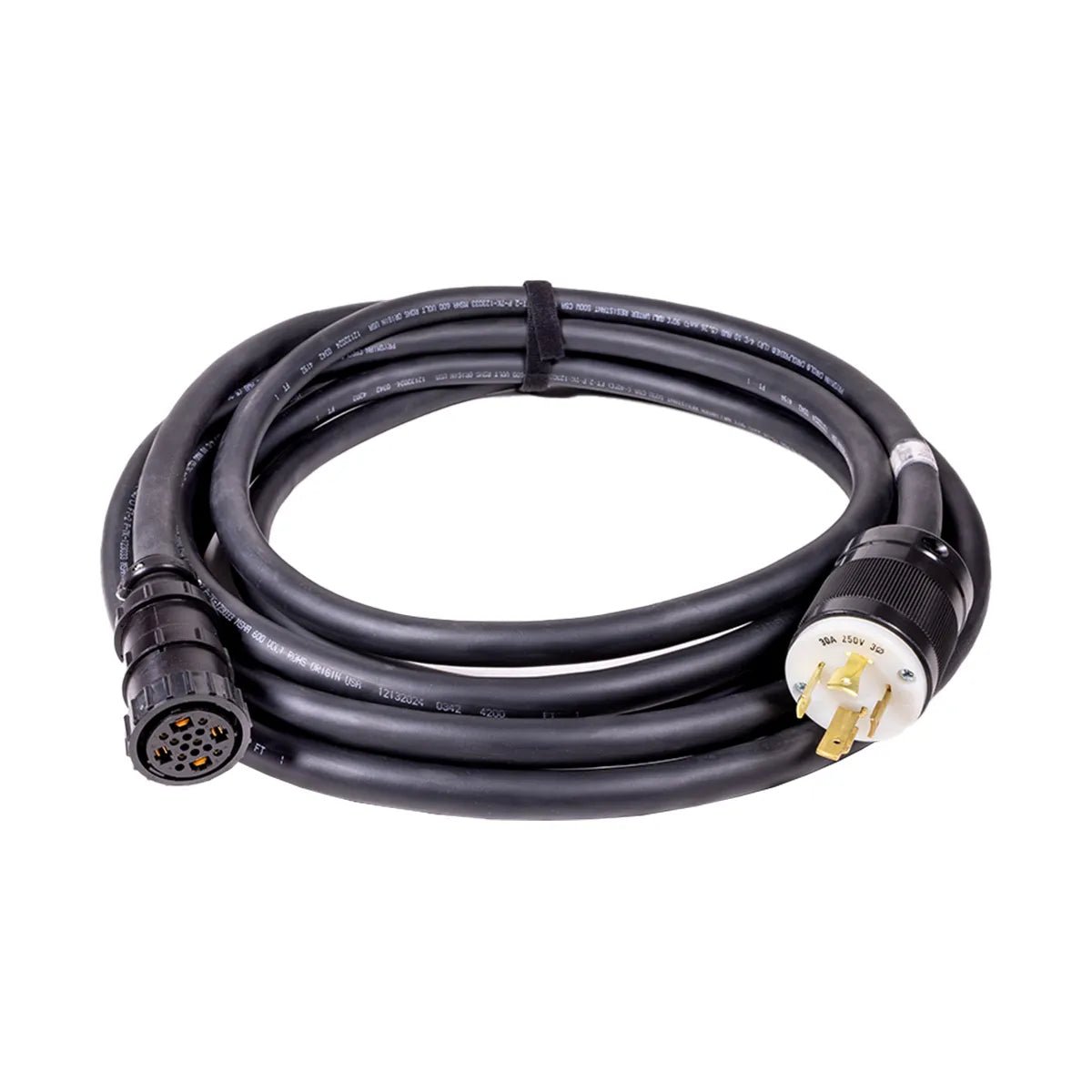 MK Products 843-0603 Power Cable, 208-240VAC 3 Phase, black round connector, for CobraTig 150 welding equipment.