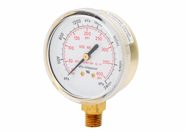 Harris Regulator Pressure Gauge 2.5 in. 400 PSI / 2800 kPa - 9006060