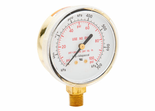 Harris Regulator Pressure Gauge 2.5 in. 100 PSI / 700 kPa - 9006075