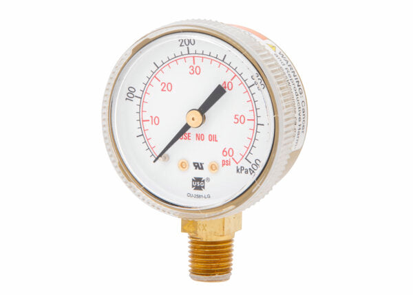 Harris Regulator Pressure Gauge 2 in. 60 PSI / 400 kPa - 9006120