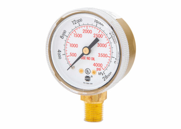 Harris Regulator Pressure Gauge 2" 4000 PSI / 28000 kPa - 9006135