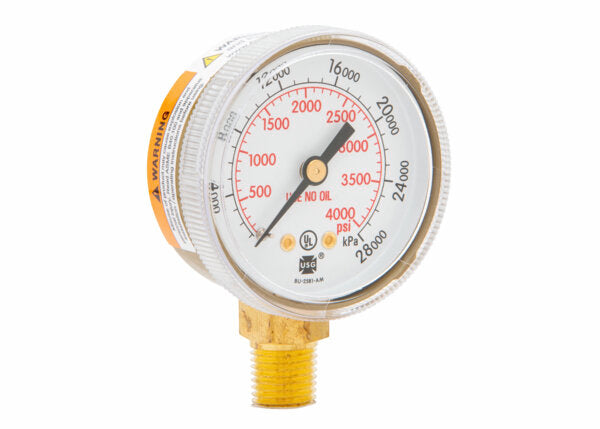 Harris Regulator Pressure Gauge 2" 4000 PSI / 28000 kPa - 9006135