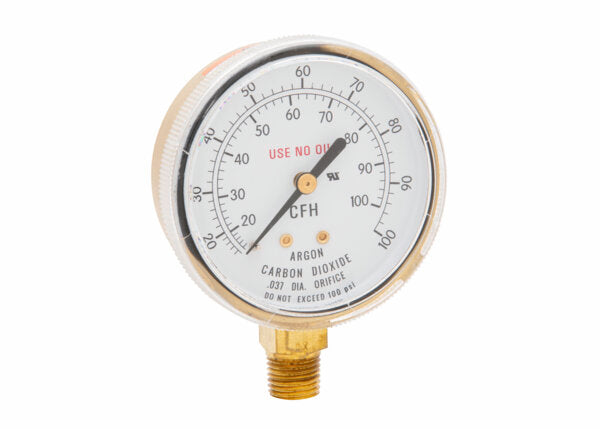 Harris Flowgauge Gauge 2-1/2"100 SCFH DU Brass - 9006139