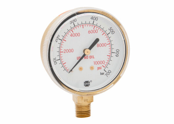 Harris Regulator Pressure Gauge 2.5 in. 10000 PSI / 700 BAR - 9006251