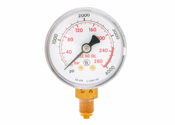 Harris Regulator Pressure Gauge 50 mm 4000 PSI / 280 BAR - 9006254