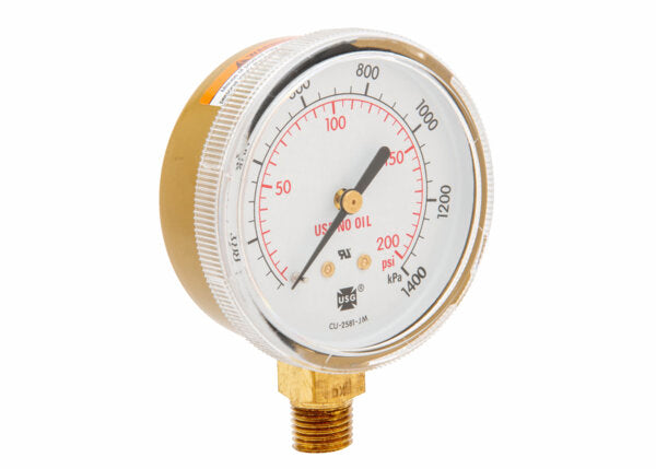 Harris Regulator Pressure Gauge 63 mm 200 PSI / 1400 kPa - 9007247