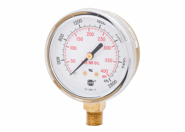 Harris Regulator Pressure Gauge 63 mm 400 PSI / 2800 kPa - 9007250