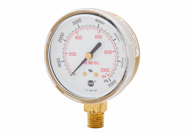 Harris Regulator Pressure Gauge 63mm 1000 PSI / 7000kPa - 9007251