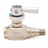 Harris 1/4 Turn Regulator Valve Nickel Plated Brass - 9101386