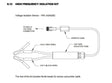 Lincoln Voltage Isolation Sensor Assembly A3A0282 diagram for welders; labeled ferrite cone, isolation tube, connectors, clip wires.