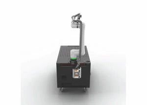 Lincoln Cooper CRX-10iA/L Aluminum Welding Cobot Cart GEN. II—robotic welding arm on wheeled cart, control panel, WeldingMart tool.