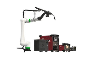 Lincoln Cooper CRX-10iA/L Aluminum Welding Cobot Non-Cart Package with welding arm and equipment, WeldingMart professional tools.
