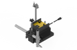 Bug-O ARC Gouging Rigid Rail AGS-4050 120VAC black/yellow welding tool with display, knobs, rods, and mounting for arc gouging.