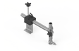 Bug-O ARC AIR Mounting Group AGS-4172 welding accessory with adjustable metal bracket, base plate, and arm for secure torch setup.