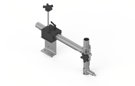Bug-O ARC AIR Mounting Group AGS-4172 welding accessory with adjustable metal bracket, base plate, and arm for secure torch setup.