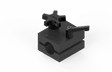 Bug-O CLAMP BLOCK BGV-1165 welding clamp with star knob, lever handle, for securing pipes; essential WeldingMart tool.