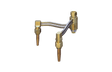 BUG-1291 Adjustable Twin Tip Holder for welding, copper-tipped valves, curved steel tubes, brass, metal, WeldingMart accessory.