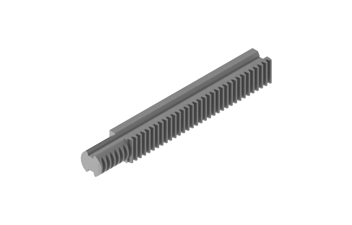 Bug-O MACHINED RACK 7-1/2 (BUG-1853) for welding automation, gray toothed linear rack, essential WeldingMart equipment.