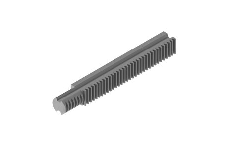 Bug-O MACHINED RACK 7-1/2 (BUG-1853) for welding automation, gray toothed linear rack, essential WeldingMart equipment.