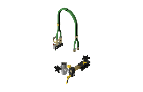 Bug-O UNI-BUG CUTTING GROUP BUG-1875 welding valve, brass fittings, green hoses on black base—precision welding equipment.
