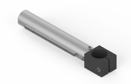 Bug-O H.D. RACK ASSY. 15" (BUG-5138-15) welding accessory: 15" gear rack rod, block mount for automated welding tools.