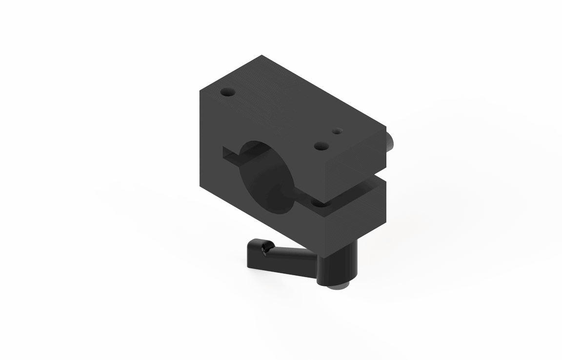 Bug-O TUBE CLAMP ASSY. BUG-5184 welding tool, black with circular opening and side lever, on white background—WeldingMart.