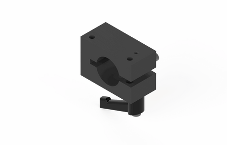 Bug-O TUBE CLAMP ASSY. BUG-5184 welding tool, black with circular opening and side lever, on white background—WeldingMart.