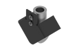 Bug-O V Wheel Assembly BUG-5274 welding accessory with angled black plate and bolts for WeldingMart equipment, white background.